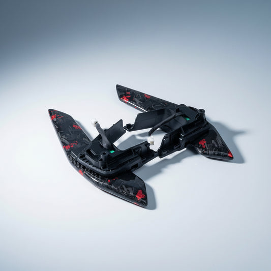 Palette Carbone FORGÉ magnétique Volkswagen GOLF 7, SCIROCCO, Polo, Tiguan Personalisé