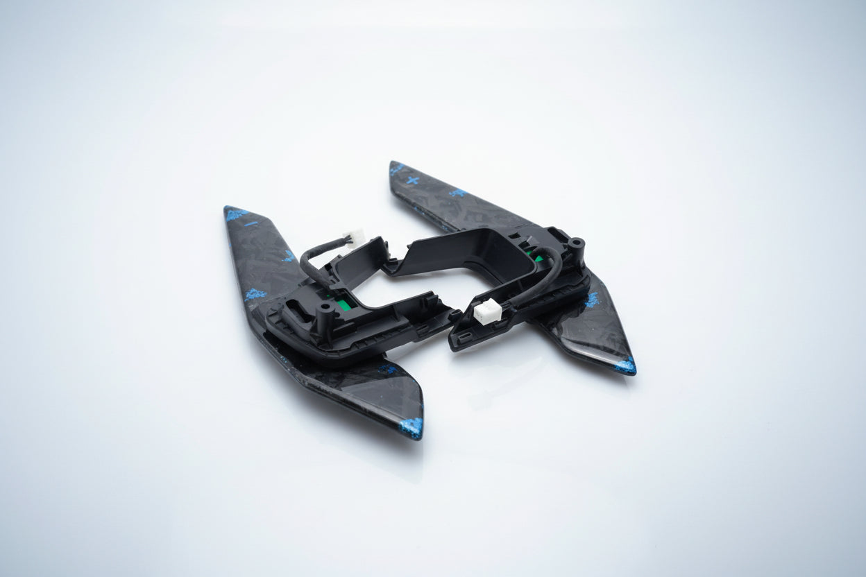 Palette Carbone FORGÉ magnétique Volkswagen GOLF 7, SCIROCCO, Polo, Tiguan Personalisé