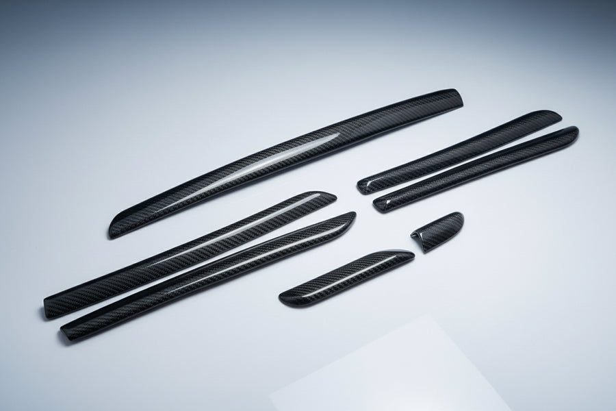 Insert baguette de porte carbone véritable pour Audi A3 8V,S3 8V 2014-2018