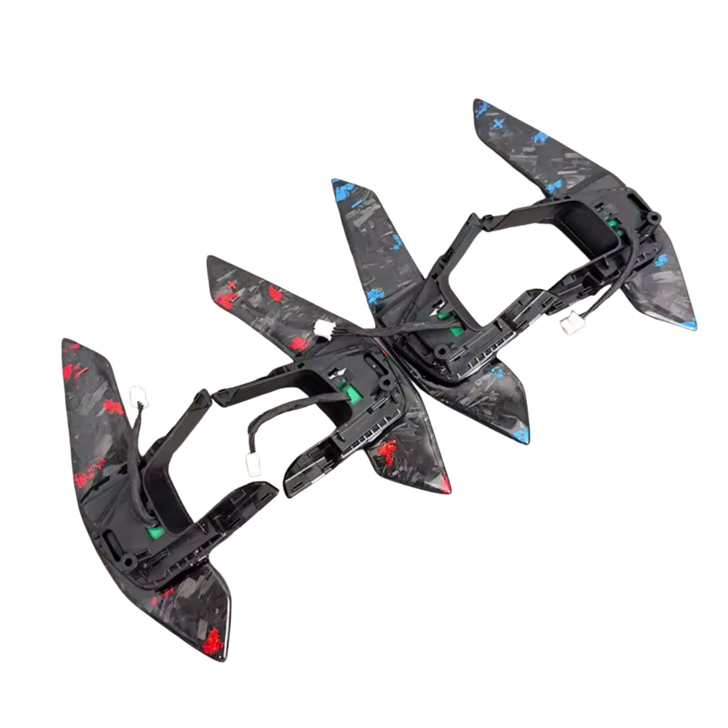 Palette Carbone FORGÉ magnétique Volkswagen GOLF 7, SCIROCCO, Polo, Tiguan Personalisé