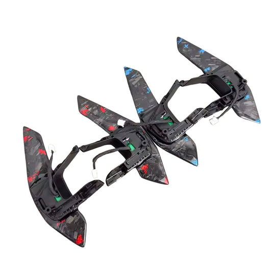 Palette Carbone FORGÉ magnétique Volkswagen GOLF 7, SCIROCCO, Polo, Tiguan Personalisé