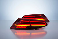 Feux arrière NOIR ou ROUGE FULL LED clignotant dynamique Golf 7 MK7 - 7,5 MK7,5 2013-2020 - Image 2