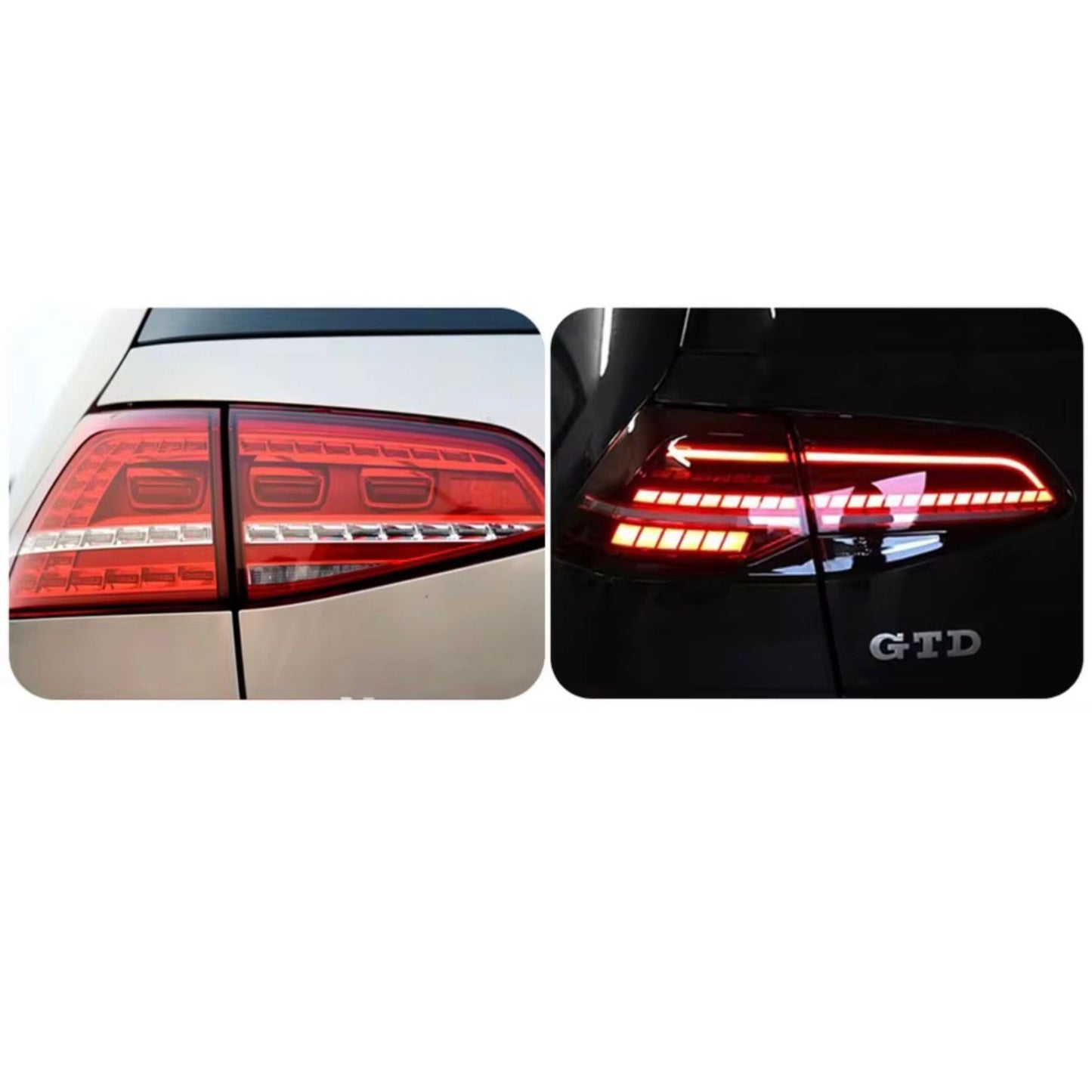Feux arrière FULL LED clignotant dynamique Golf 7 MK7 - 7,5 MK7,5 2013-2020